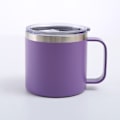 Miniatyrbild 1 av 4: Kaffe Mugg, 12oz Kaffe Mugg Mjölk Mugg 304 Rostfritt Stål Foder för Familj Utomhus Camping (Lila)