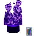 Miniatyrbillede 1 af 7: 3D Natlampe Toilet-Bound Hanako-kun Anime Illusion Lampe 7 /16 Farve Skiftende Touch Sensor Skrivebordslampe med USB-kabel Børneværelse Soveværelse Dekoration