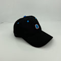 Miniatyrbillede 1 af 5: Dotpet Hat Dame Blød Top Simpel Casual Broderet Solhat Forår Og Sommer All-Match Baseball Cap Mænd (Sort)