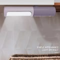 Miniatyrbilde 2 av 4: Skrivebordslampe under skaplys trådløs bærbar for hjemmekontor med USB-lading berøring magnetisk for bøker i seng studie(lilla)