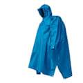 Pikkukuva 1 / 6: Aikuisten kevyt vedenpitävä hupullinen sadeponcho taskulla - Unisex-sadetakki retkeilyyn, telttailuun ja hätätilanteisiin blue