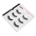 Pikkukuva 6 / 11: Itseliimautuva Eyeliner - Vesipohjainen Eyeliner - Tekokarvat - Pinsetit - Meikkityökalusarja (E69 Musta Laatikko)