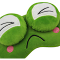 Miniatyrbild 5 av 7: Rolig Groda Sömnmask Mjuk Plysch Justerbar Blindfold Ögonmask Skydd med Återanvändbar för Män Kvinnor Barn