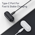 Pikkukuva 6 / 8: Bluetooth-kuulokkeet pienille korville, vain 3 g kevyet, stereobassolangattomat nappikuulokkeet, IPX6-vedenpitävät, pikalatauskotelo, Bluetoot