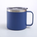 Miniatyrbild 1 av 4: Kaffe Mugg, 12oz Kaffe Mugg Mjölk Mugg 304 Rostfritt Stål Liner för Familj Utomhus Camping (Marinblå)