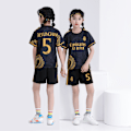 Miniatyrbilde 1 av 7: Real Madrid  Bellingham Barn Jersey Kit Borte Ungdom Vini Fotballdrakter Sett For Gutter Jenter Voksne 20 Black