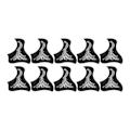 Pikkukuva 1 / 11: Kitara Pickguard Klassikko naarmuuntumaton suojalauta Instrumentin tarvike Lintutyyppinen Feeniks-kuvio 10 kpl Hopea