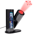 Miniatyrbillede 1 af 5: Multifunktionelt Vejrkalender LCD Projektionsur LED Baggrundsbelysning Alarm Shiyi