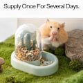 Miniatyrbillede 2 af 3: Hamster Foder Smådyr Kæledyr Piller Foder Opbevaringsskål - Dværghamster Gerbils Mus Pindsvin Marsvin Ideel Fodring（grøn）