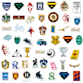 Pikkukuva 3 / 5: Harry Potter -akvarellivedetarra, 50 kpl, vedenpitävät ja UV-kestävät, loistavat kaikkiin laitteisiisi, Tylypahkan noitien ja velhojen akatemia