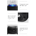 Miniatyrbillede 7 af 7: F7 bluetooth-højttaler transparent farverigt lys  Blå