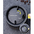 Miniatyrbillede 3 af 5: Selv-omrørende krus - Automatisk selvblandende krus i rustfrit stål til kaffe/te/varm chokolade/mælkekrus - 450 ml/15 oz - Den bedste gave (lyserød)