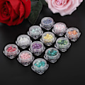 Miniatyrbillede 3 af 7: 12 farver harpiks frostet perle neglekunst dekoration 3D rhinsten til DIY manicure charme
