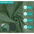 Miniatyrbillede 2 af 4: Hunde badekåbe håndklæde - Mikrofiber hurtigtørrende superabsorberende kæledyr hund kat badekåbe håndklæde, blød（Grøn, S）