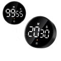 Miniatyrbild 3 av 4: Magnetisk LED Digital Smart Timer - Rotationsnedräkningstimer (Svart)