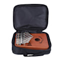 Miniatyrbillede 2 af 11: 17 Key Kalimba Finger Thumb Piano Solid Mahogany med lydhul Reindeer Horn Pattern(Burlywood Color )
