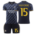 Miniatyrbild 1 av 2: Real Madrid bortaställ för barn säsongen 23/24 15 VALVERDE Children's size18