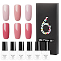 Miniatyrbillede 1 af 9: 6 stk. 7 ml neglelak glitter skinne soak off langtidsholdbar UV LED gel polish manicure (RCTC6-03)