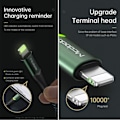 Miniatyrbild 3 av 5: USB till Lightning iPhone Data- och Laddningskabel, Stöder Snabbladdning & Datasynkronisering (Grön, 1.2M), Nylonflätad, USB-A, Kompatibel