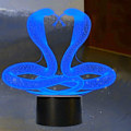 Miniatyrbillede 5 af 5: WJ 3D Slange Natlys LED Lampe Illusion 7 Farve Skiftende Bord Dekoration Lamper Fødselsdag Gave Akryl Base USB Kabel Legetøj