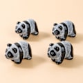 Miniatyrbillede 2 af 3: 1,5'' Håndskåret Blandet ædelsten Krystal Dyrefigur Dyreudskæring (Sort Obsidian)