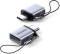Miniatyrbillede 1 af 5: USB C til USB-adapter 3.0  USB C han til USB hun-adapter OTG Type C-adapter til MacBook Pro  MacBook Air  Samsung Notebook  Grå