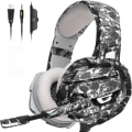 Miniatyrbilde 1 av 3: Gaming Headset med 360° justerbar støydempende mikrofon, LED-lys og over-ear minneskum ørekopper for PC, bærbar PC, nettbrett, iPad, datamaskin