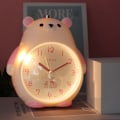 Miniatyrbild 2 av 2: Barnklocka, Hög Musik Snooze Tyst Batteridriven Analog Klocka med Nattlampa för Sovrum, Flickors & Pojkars Födelsedag