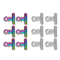 Miniatyrbillede 3 af 11: 12 stk. negletip clips multifunktionelle fingerforlængelsesclips metalfil papirclips