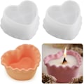 Miniatyrbillede 1 af 7: 2 stk. Kop Silikon Harpiksforme, Hjerteformet Skål Harpiksforme, Smykkeholder Beholder Opbevaringsform til Epoxystøbeform, DIY Lys Ma cup