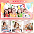 Miniatyrbild 3 av 9: Digitalkamera för barn, med 2,4 tum IPS LCD-skärm, 180° vändbar lins för selfiekamera för barn 3-10 år, julklapp/födelsedagspresent för pojkar och flickor