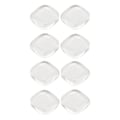 Miniatyrbild 4 av 11: 50 st nagelfärgskort transparent säkert glas fyrkantig tå nagellack färgdisplaykort