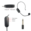 Miniatyrbilde 2 av 3: Trådløs mikrofon headset, 165ft rekkevidde, arbeidstid 6H, 1/4'' plugg, trådløs headsetmikrofon ＆ håndholdt mikrofon 2 i 1, for karaokehøyttaler