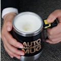 Miniatyrbilde 3 av 4: Wekity Selvrørende krus - Automatisk selvblandende rustfritt stål krus for kaffe/te/varm sjokolade/melk til kontor/reise/hjem - 400 ml - Den beste gaven