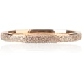Miniatyrbillede 2 af 5: Ringe til kvinder Frosted rustfrit stål Kvinders statement ringe 2mm ----Rose Gold （ Størrelse  6 ）