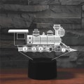 Miniatyrbillede 6 af 8: WJ 3D Lokomotiv Fjernbetjening 16 Farve Natlys Illusion Akryl LED Bordlampe Sengelampe Børns Soveværelse Skrivebordsdekoration Fødselsdagsgaver Legetøj til Børn