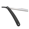 Miniatyrbillede 7 af 11: Barber Barberkniv Lige Kant Hårklipper Salon Foldbar Klinge Barberkniv med Klinge Sort