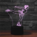 Miniatyrbillede 5 af 8: WJ 3D skøjteløb fjernbetjening 16 farve natlys illusion akryl LED bordlampe sengebordslampe børn soveværelse skrivebord dekoration fødselsdag gaver legetøj til børn