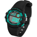 Miniatyrbilde 1 av 7: Barneklokke digital vanntett for jenter gutter med alarm stoppeklokke nattlys kalender armbåndsur utendørs sport multifunksjon armbåndsur（svart hylle
