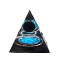 Orgonpyramid Obsidianboll Present Nubisk Orgonpyramid för framgång Healing Kristaller Pyramid Healing Sten Skydd Reiki