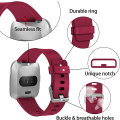 Pikkukuva 4 / 6: Älykellon ranneke sopii Fitbit versa älykellolle, versa 2 ja versa Lite se -kelloille naisille ja miehille (Punainen-S)