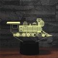 Miniatyrbillede 4 af 8: WJ 3D Lokomotiv Fjernbetjening 16 Farve Natlys Illusion Akryl LED Bordlampe Sengelampe Børns Soveværelse Skrivebordsdekoration Fødselsdagsgaver Legetøj til Børn