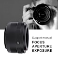 Miniatyrbild 3 av 9: Adapterring i legering för objektiv med manuell fokus, för Tamron-fattning (Tamron-NEX)