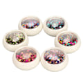 Miniatyrbilde 8 av 11: 6 esker med neglekunstglitter, fargerike runde negleglitterpaljetter for DIY-neglekunstdekorasjon