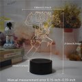 Miniatyrbillede 5 af 8: Anime Might Guy Natlampe 3D Illusion Lys Soveværelse Dekoration Lys Touch/Fjernbetjening LED Skrivebordslampe Hjemmeindretning (Sort Fjernbetjening 16 Farver)