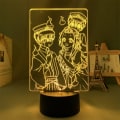 Miniatyrbillede 3 af 7: 3D Natlampe Toilet-Bound Hanako-kun Anime Illusion Lampe 7 /16 Farve Skiftende Touch Sensor Skrivebordslampe med USB-kabel Børneværelse Soveværelse Dekoration