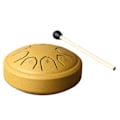 Miniatyrbillede 10 af 11: Tungetromme 4,5 tommer 8 tone C-nøgle kulstofstål mini tungetromme til voksne børn begynder guld