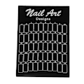 Miniatyrbillede 1 af 10: 50 stk. Neglekunst Falske Spidser Diagram Display Board Palet Negletips Polsk Gel Farvekort (Sort)