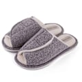 Miniatyrbillede 1 af 5: Herre Spa Slide Slippers med Justerbar Rem og Blød Frottéforing（6.5-7）