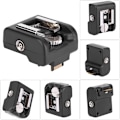 Miniatyrbild 5 av 9: Blixtskoadapter Konverter Kamera Trådlös Speedlite Flash Trigger Svart